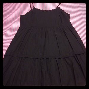 Urban Outfitters UO Hanna Babydoll Black Dress